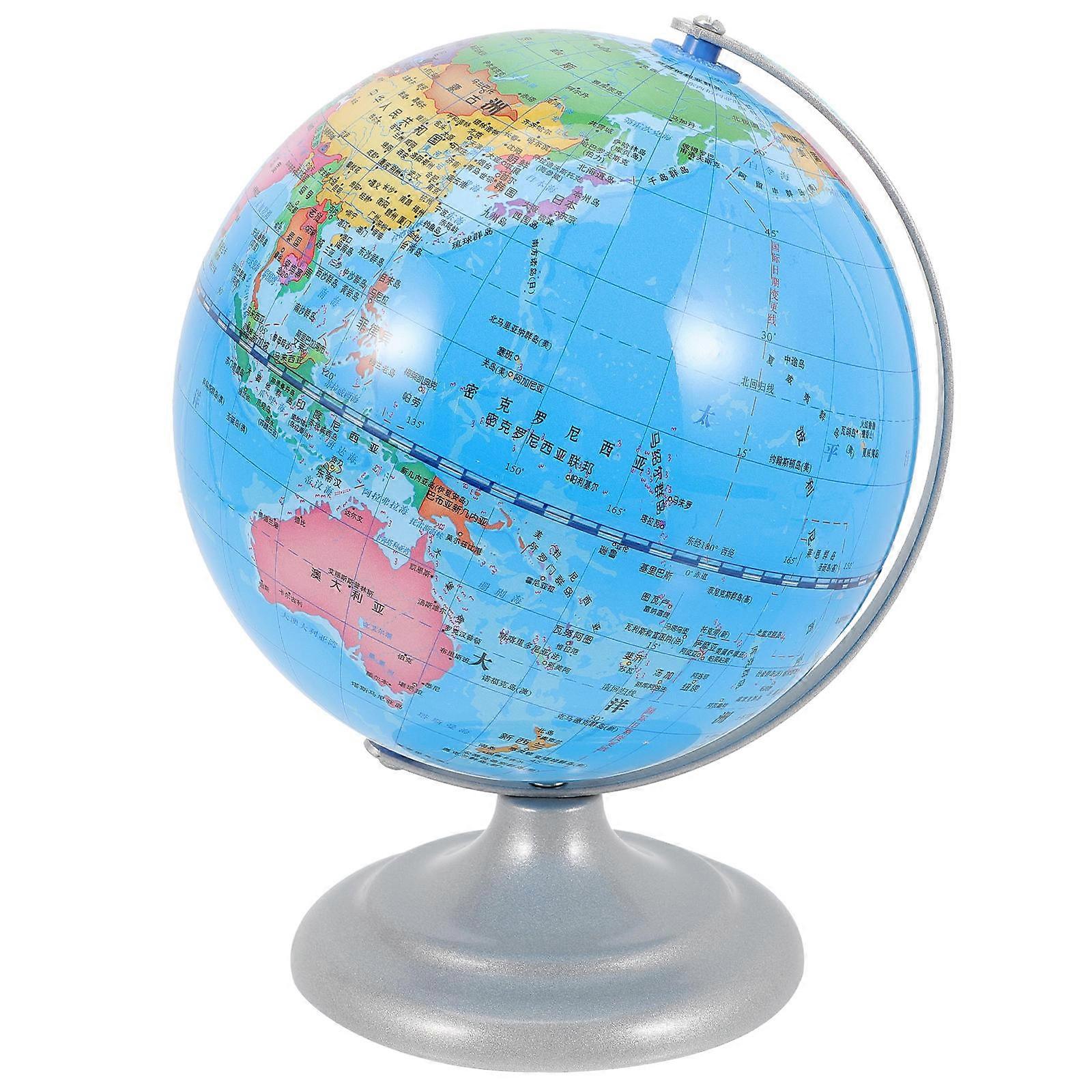 Educational Globe Decor Decorative Terrestrial Globe Adornment for 3Pcs