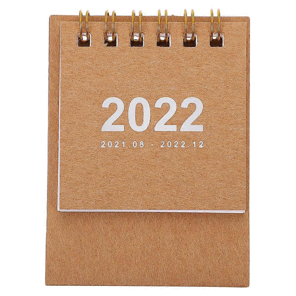 2022 Mini Calendar Simple Style Desktop Calendar for Organization 2Pcs