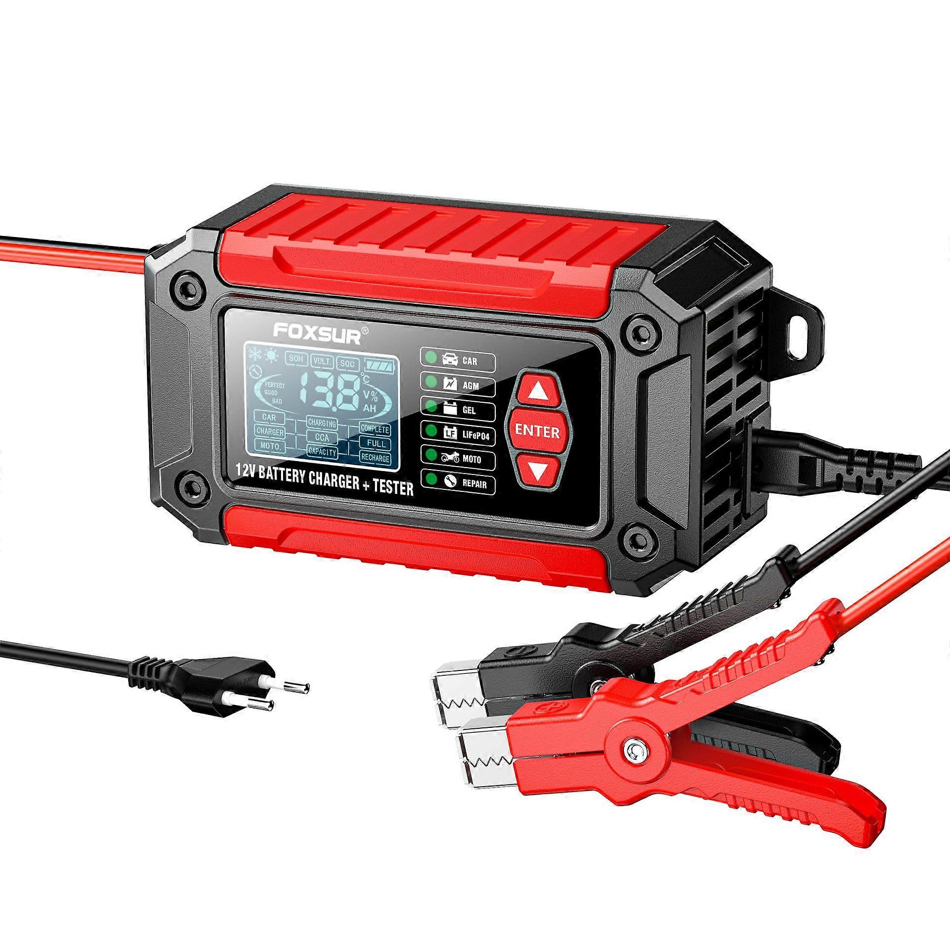 12V 2 in 1 Smart Battery Charger and Tester