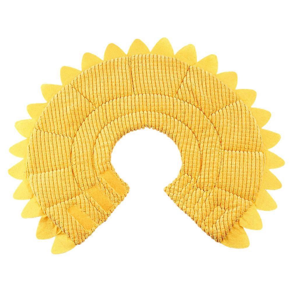 Dog Collar Polyester Sponge Sunflower Neck Circle for Anti- 2Pcs