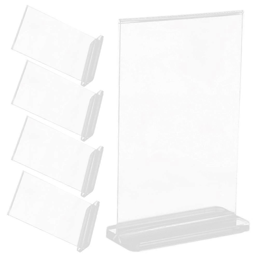Acrylic Tabletop Sign Holder for Storage Use 15Pcs Display Stand