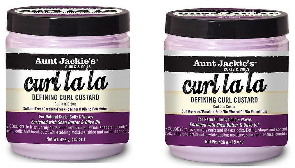 Aunt Jackie's Curl La La Defining Curl Custard 15oz (2- Pack)