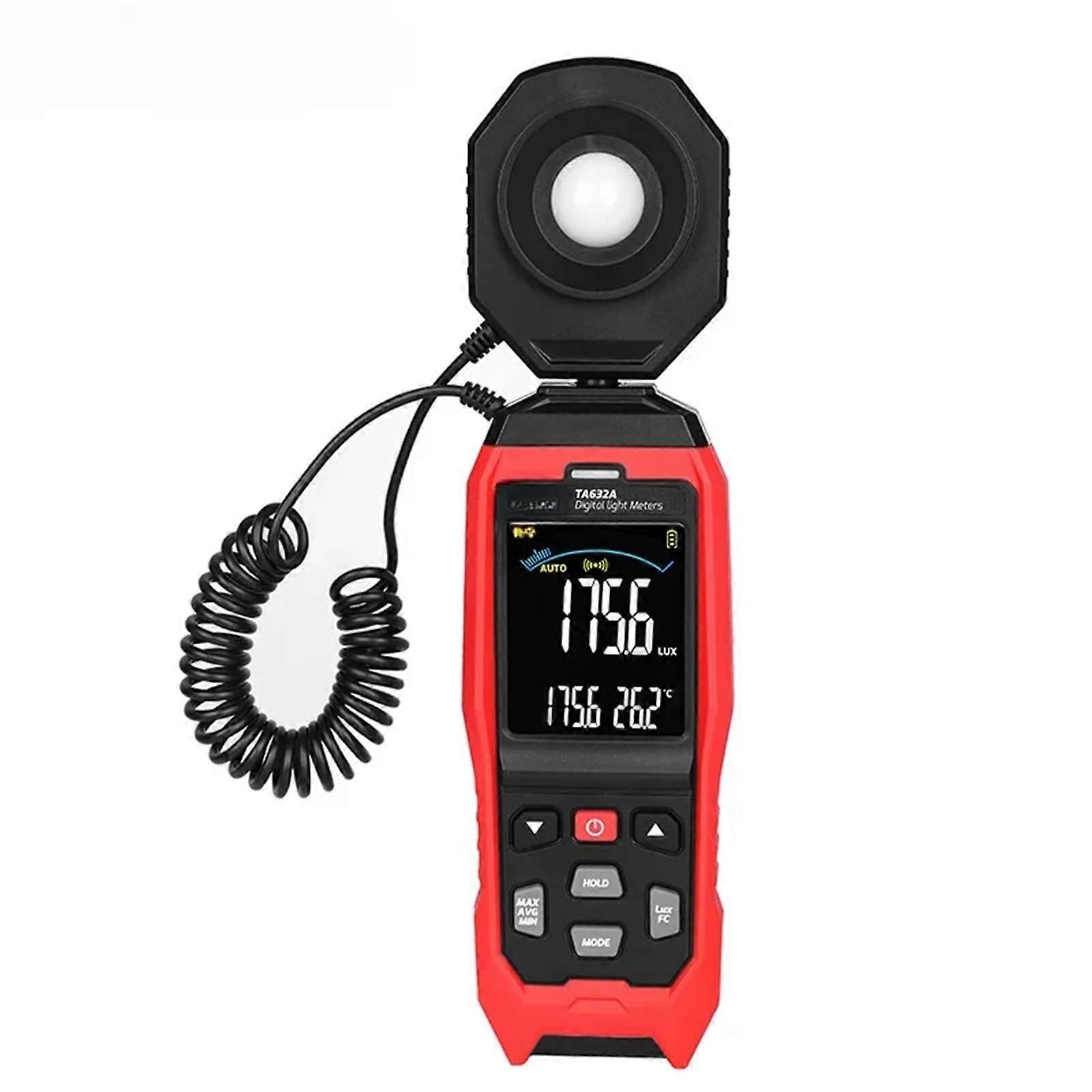 Digital Light Meter Illuminometer Photometer Luminance Meter 200000 Lux Lumen Tester