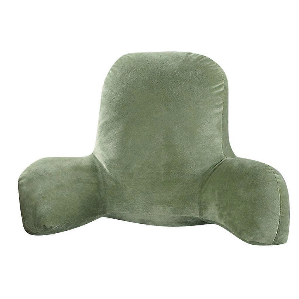 Plush T-Shape Backrest Pillow for Sitting in Bed, Reading Rest Cushion with Lumbar Support, Compatible with Bed and Sofa Use