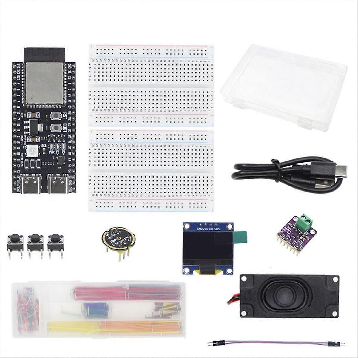 AI Voice Chat Roboter ESP32-S3 Entwicklungsboard Breadboard 0,96 Zoll