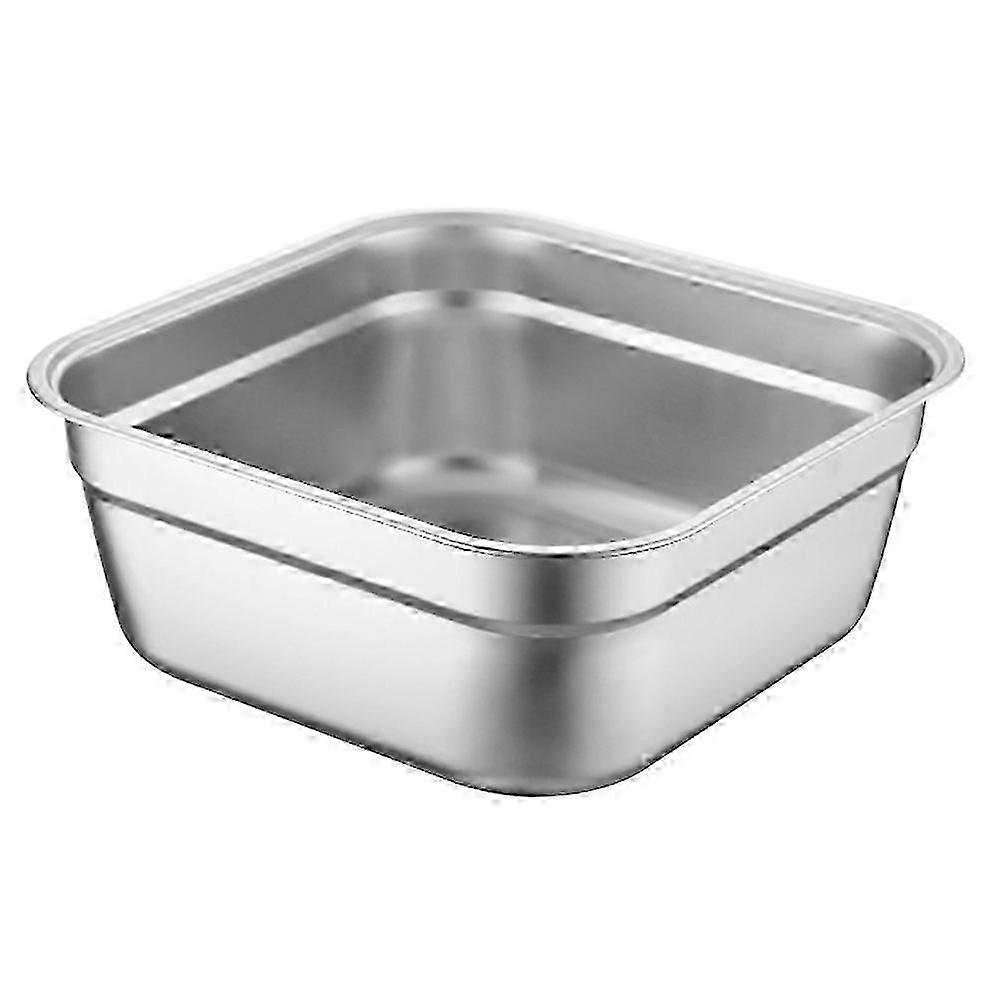 Deep Stainless Basin Perfect For Restaurant Use Sturdy 21Cm Silver Wash Basin 1Pack