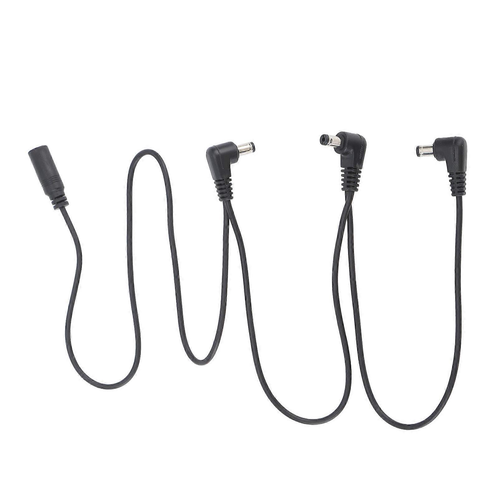 Guitar Pedal Power Supply Cable 1 to 3 Way PVC Copper Core Noise Isolation Effect Pedal Power Adapter Cord 