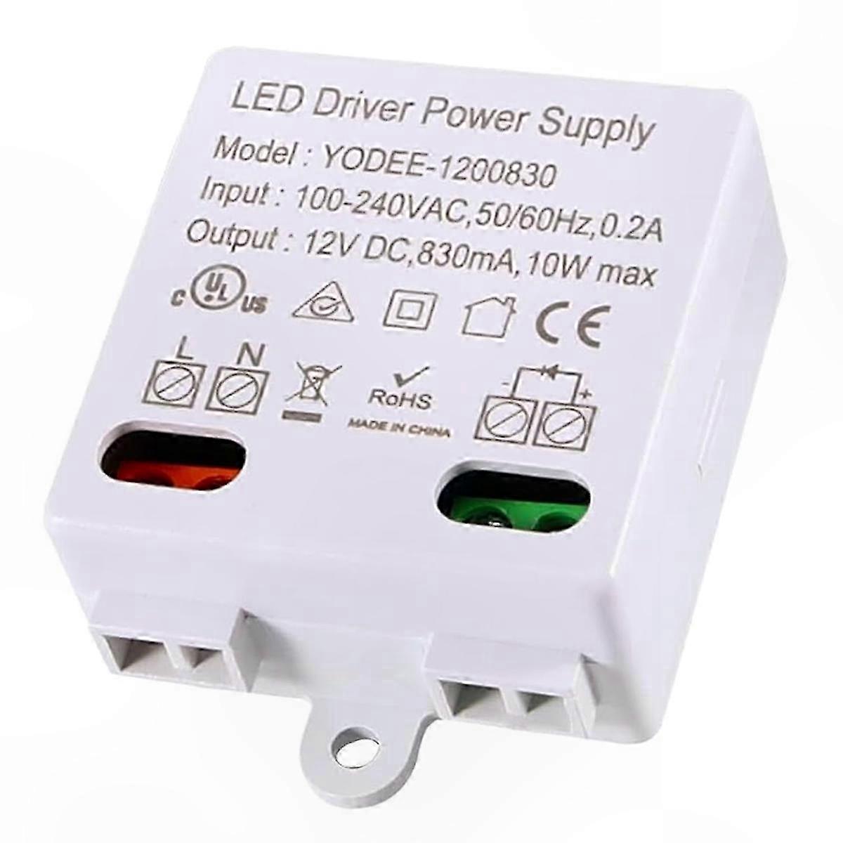 12V DC LED Transformer, 0-10W Mini Power Supply for LED Lights