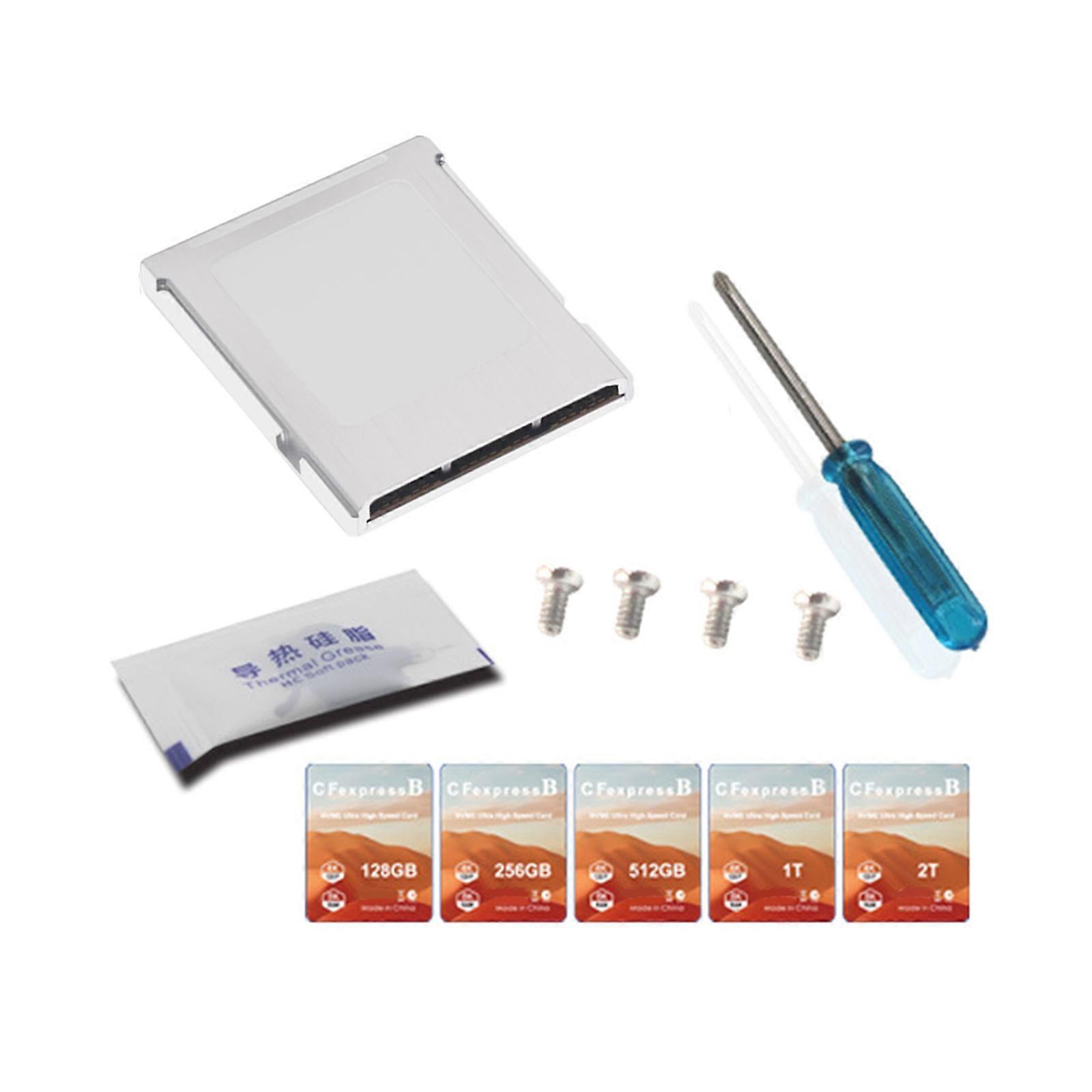 Aluminum NVME 2230 to CFe Type B Adapter with Efficient Heat Dissipation for DSLR Cameras Multicolor