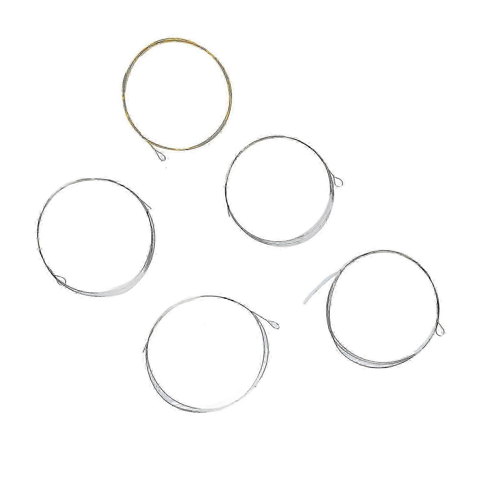 5 String Banjo String Stainless Steel Full Resonance Thick High Notes Strings Replacement for Performance