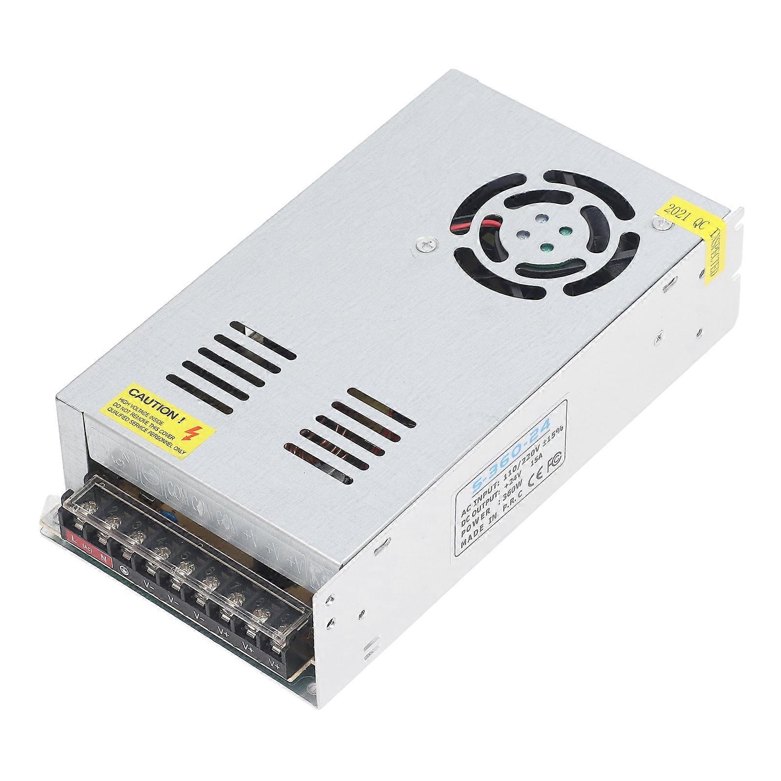 3D Printer Power Supply 15A 360W Buck Converter AC Input DC 24V Output for Anet A8 Plus E16 ET4