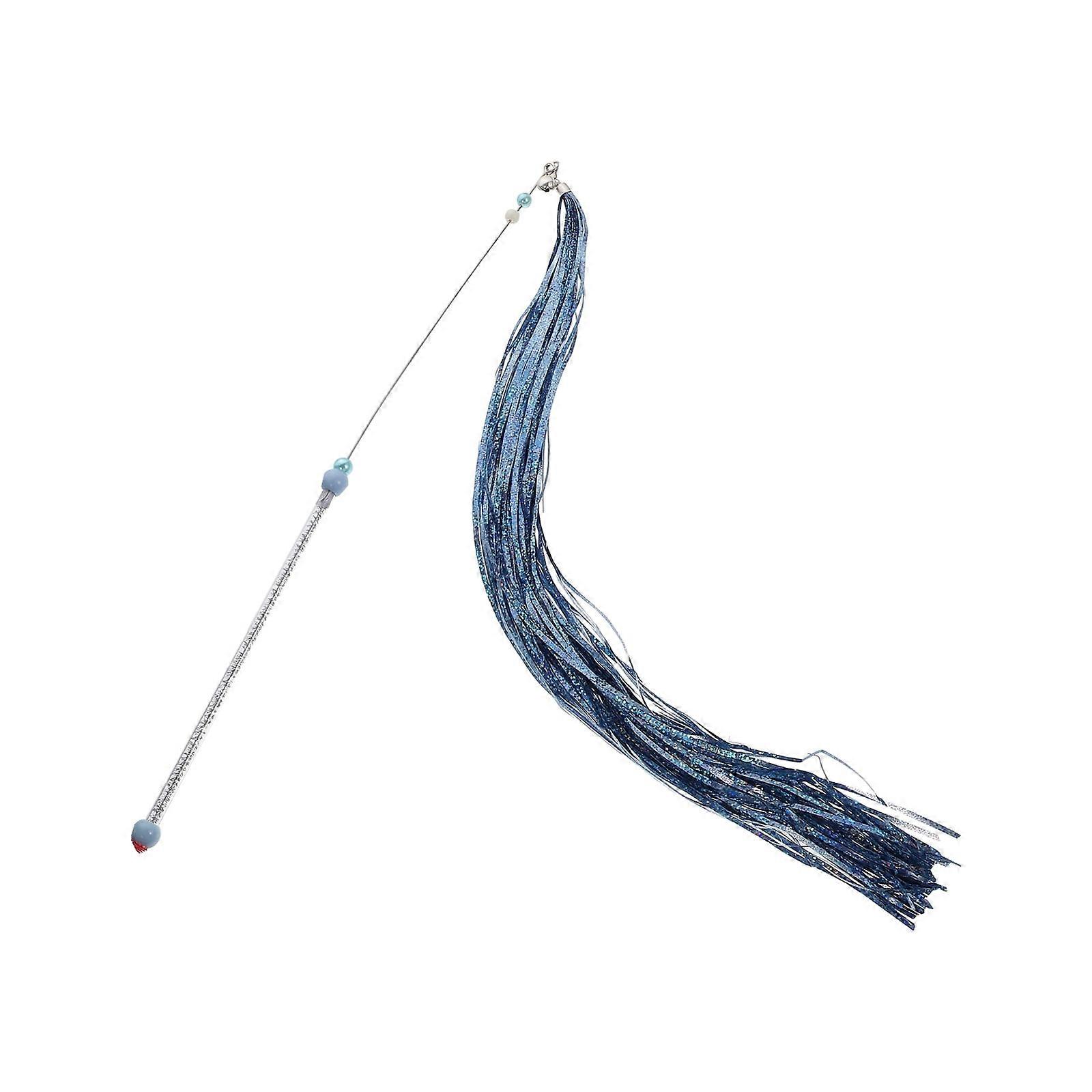 Cat Teaser Wand Interactive Toys Pet Playing The Plastic