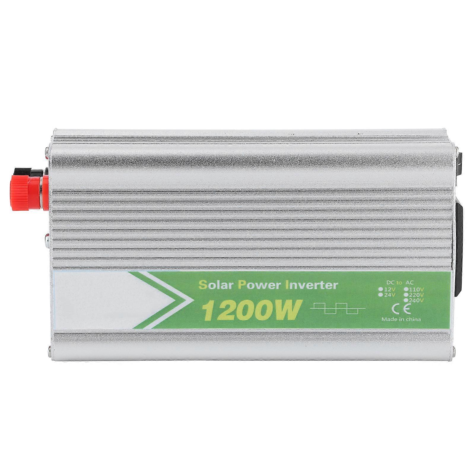 1200W Car Power Voltage Inverter DC12V to AC220V Correction Waves Low Noise with LED Indicator