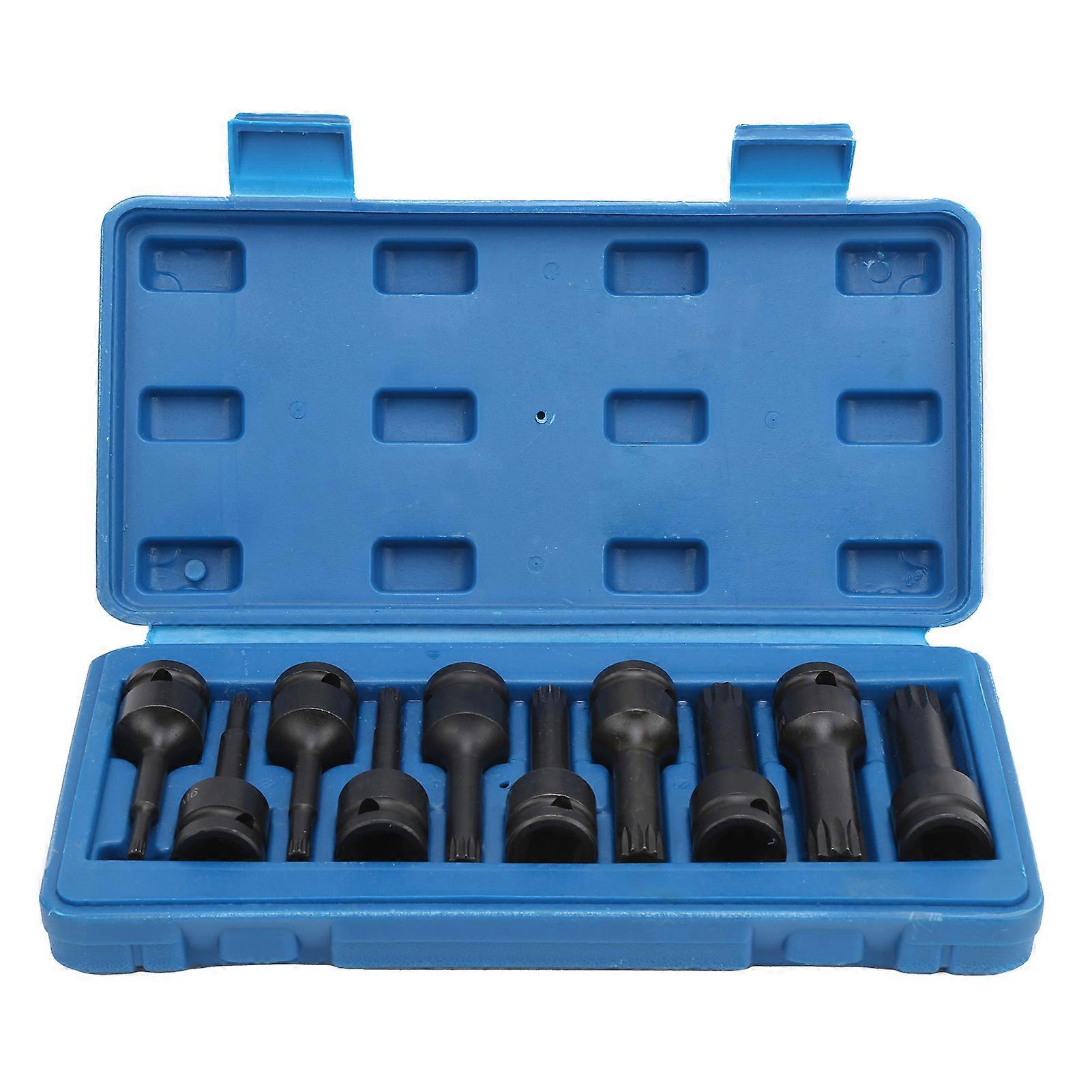 Screwdriver Bit Set for Professionals - 10Pcs 1/2in Drive Impact Tool