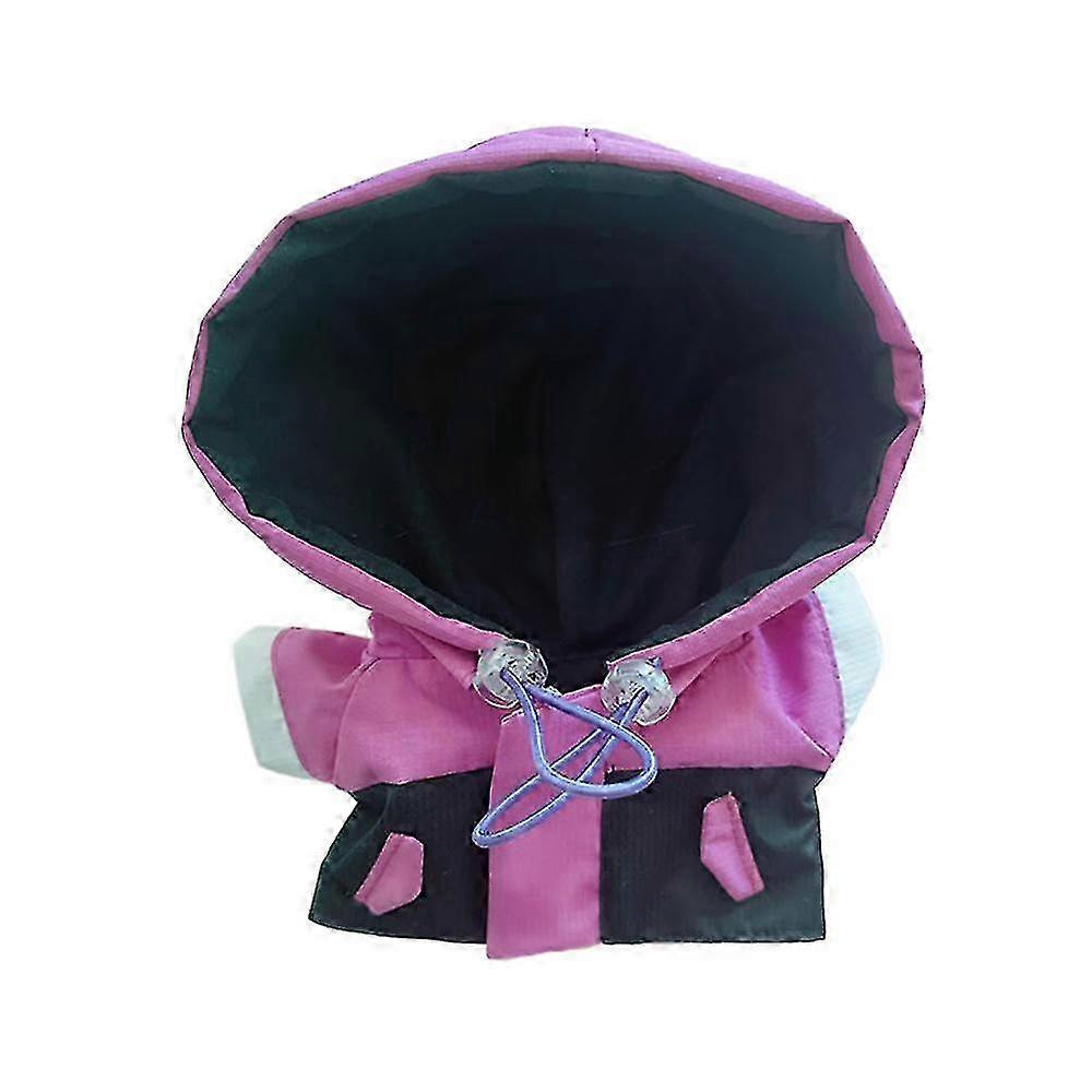 20cm Plush Doll Clothes Color Blocking Punching Jacket Coat