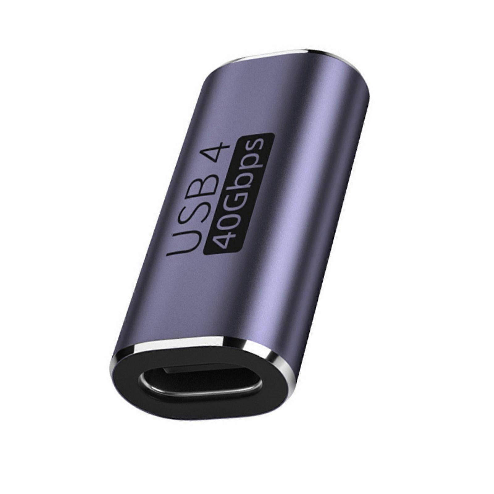 USB 4.0 40 Gbit/s Adapter 100 W USB-C auf Typ C Schnellladekonverter USB-C Datenadapter 8K@120 Hz Koppler/Extender Mehrfarbig