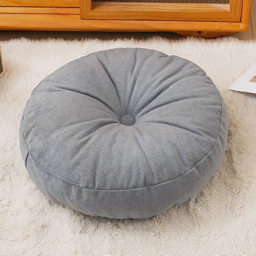 Solid Color Pouf Throw Pillow 40cm Tatami Cushion Durable Sofa Cushion  Home