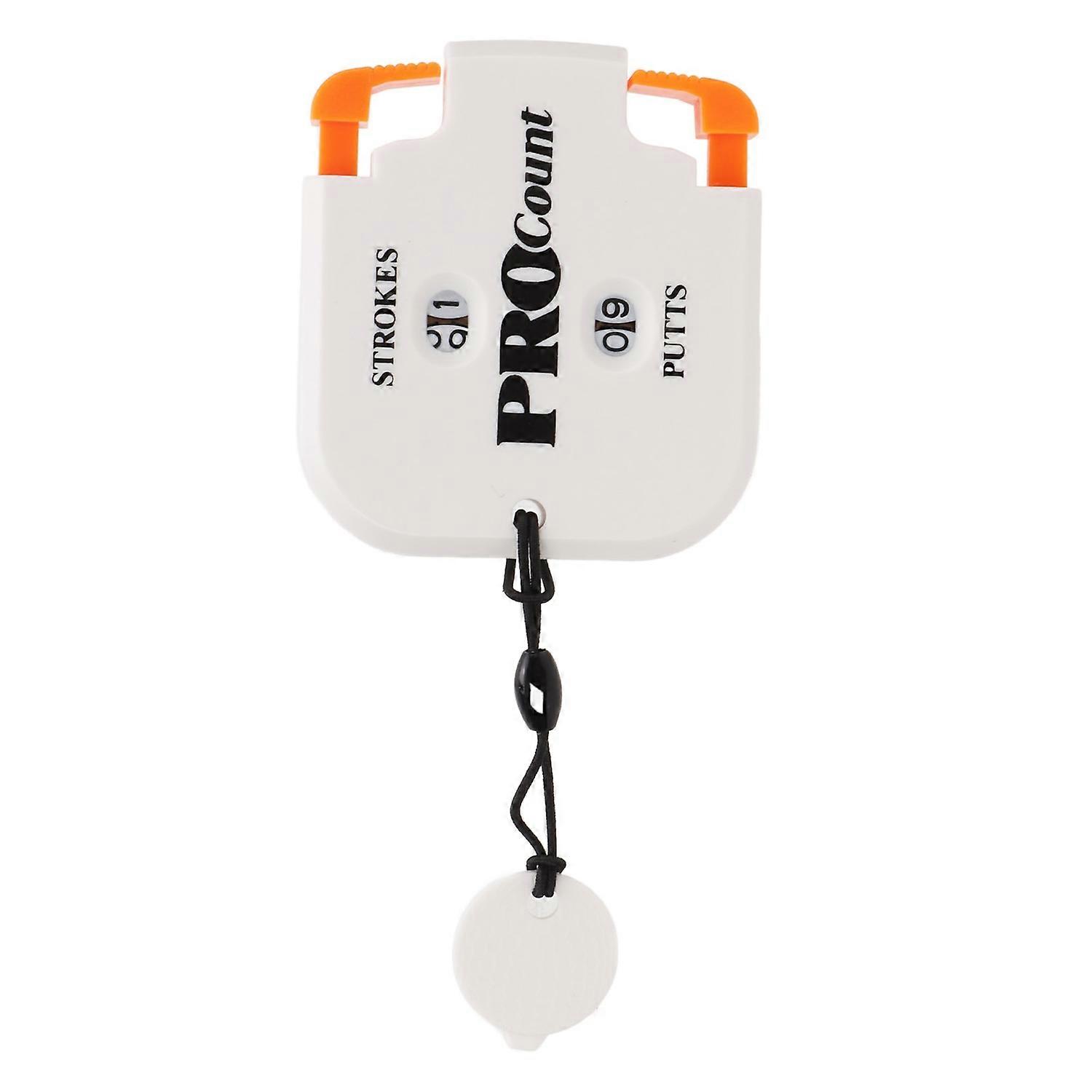 Golf Score Counter One Touch Reset Double Handheld Mini Stroke Counter for Outdoor ScorekeeperWhite 