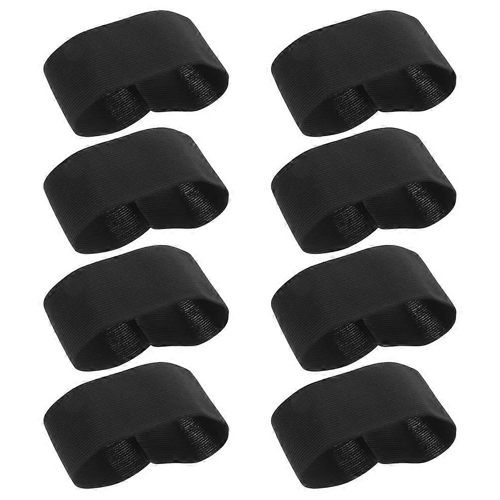 Black Funeral Mourning Armbands for Memorial 8Pcs Elastic Adjustable