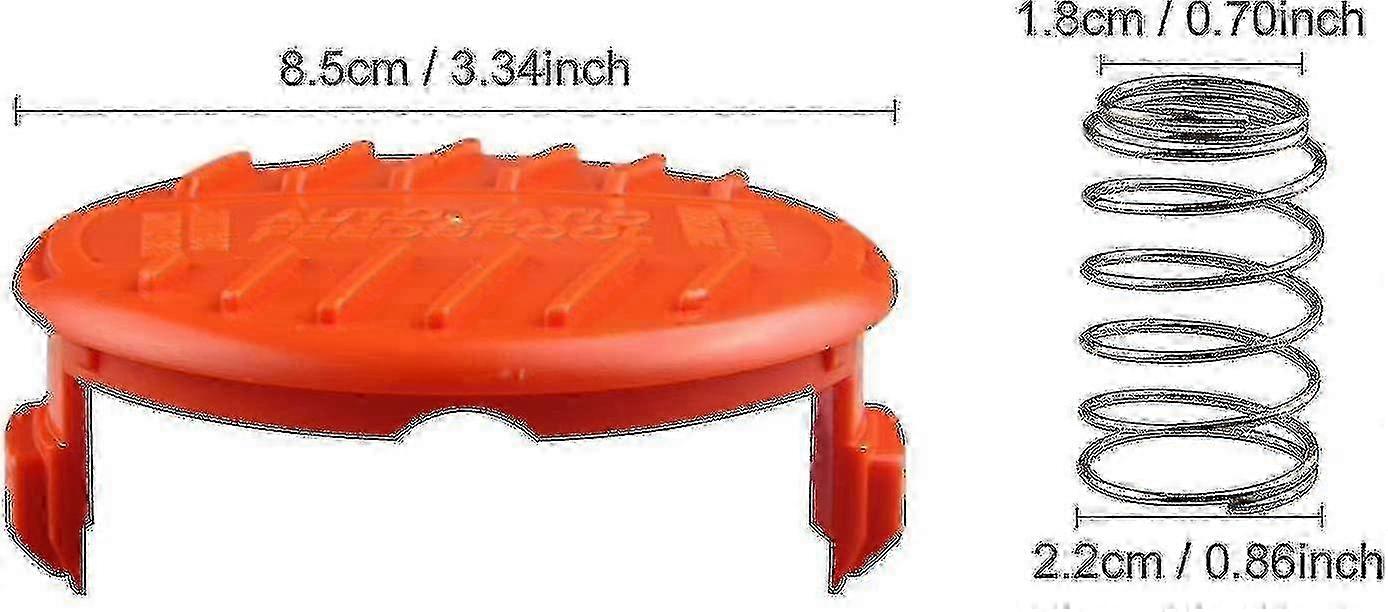 4pcs Spool Caps & 4pcs S Accessories for Black+decker Rc - 100 - p String Trimmers
