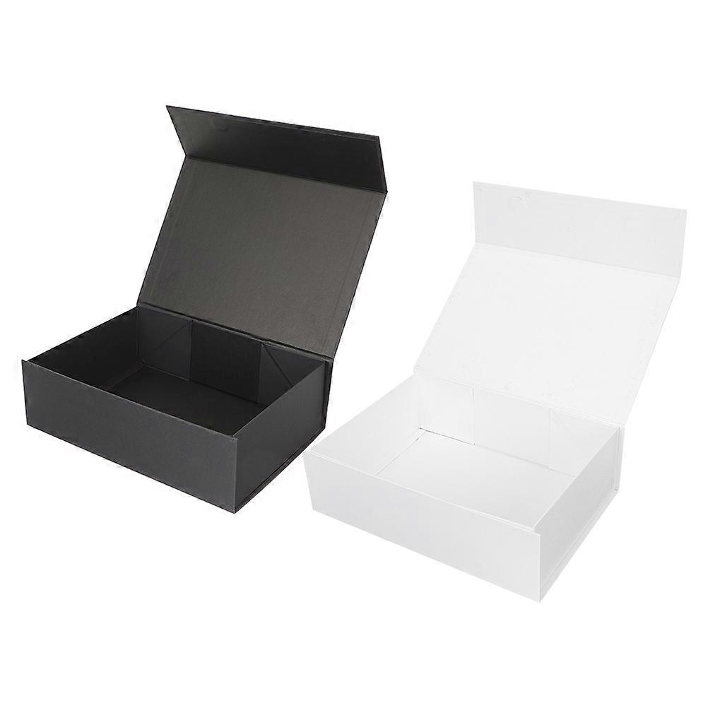 Flip Cover Magnetic Clamshell Storage Box for Storage 2Pcs Set