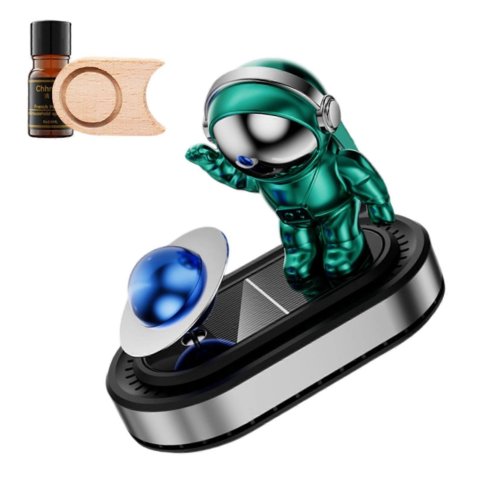 Solar Powered Fragrances Dispenser Car Astronaut Air Freshener Essential Oil Diffuser Car Perfume Diffuser Multicolor