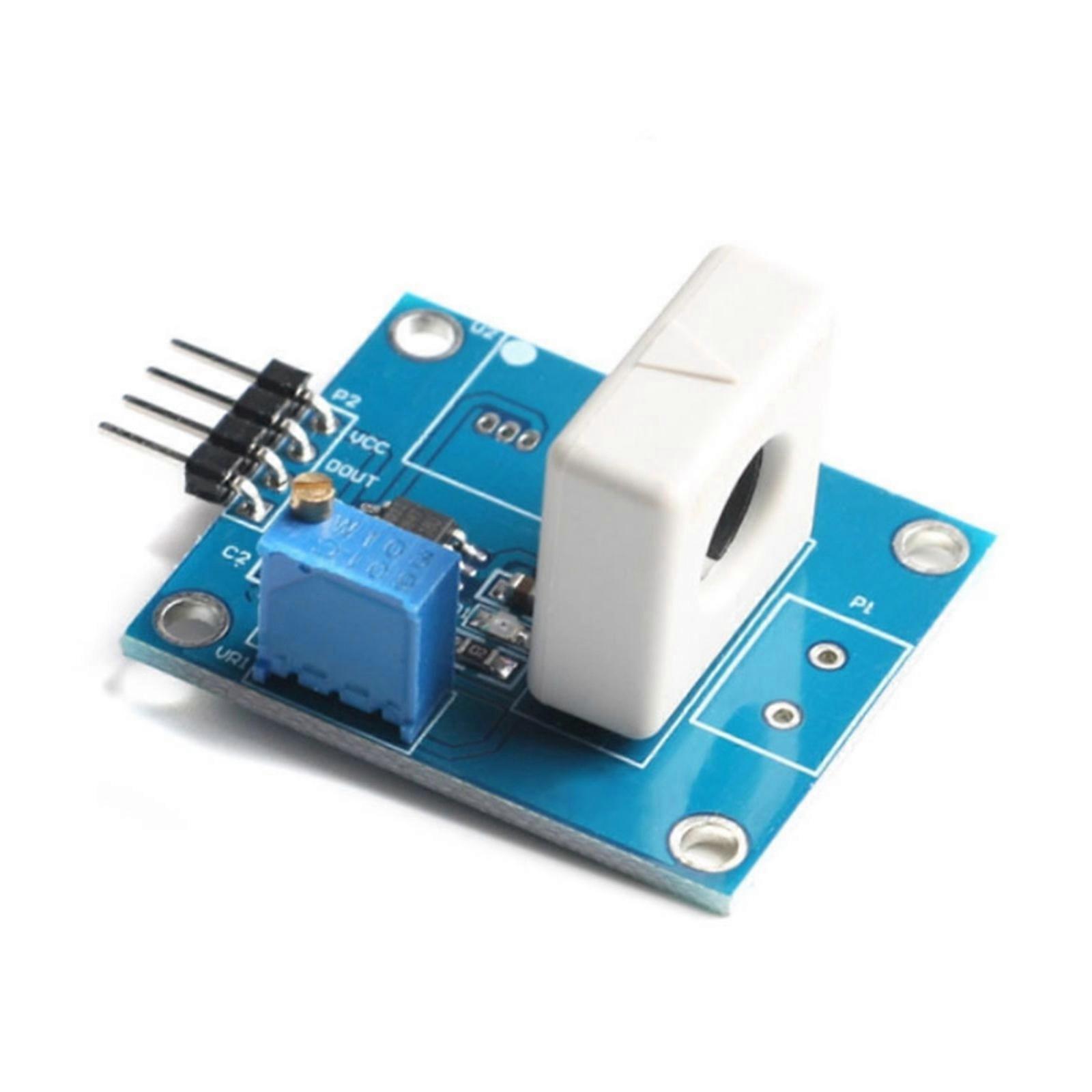 Precise Hall Current Sensors Module Current Measurement DC±35A,AC25A Capacity NonContact Detection DOUT GND AOUT VCC Multicolor