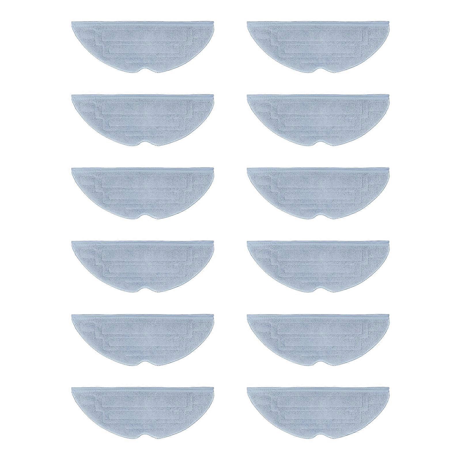 6/8/12Pcs Vacuum Mop Replacement Pads for S8 Plus Reusable Hard Floor Cloth Wet Replacement Microfiber Soft Pad Multicolor