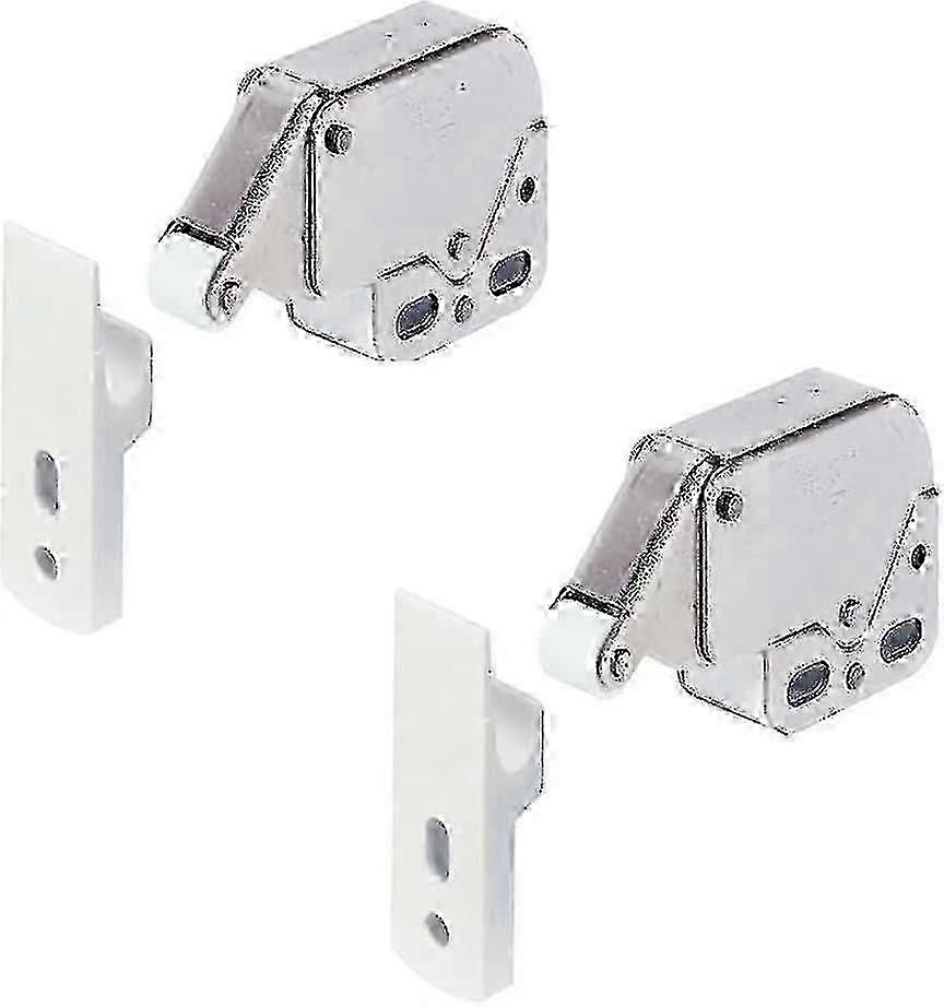 Mini Latch Automatic Spring Catch(2pcs, White)
