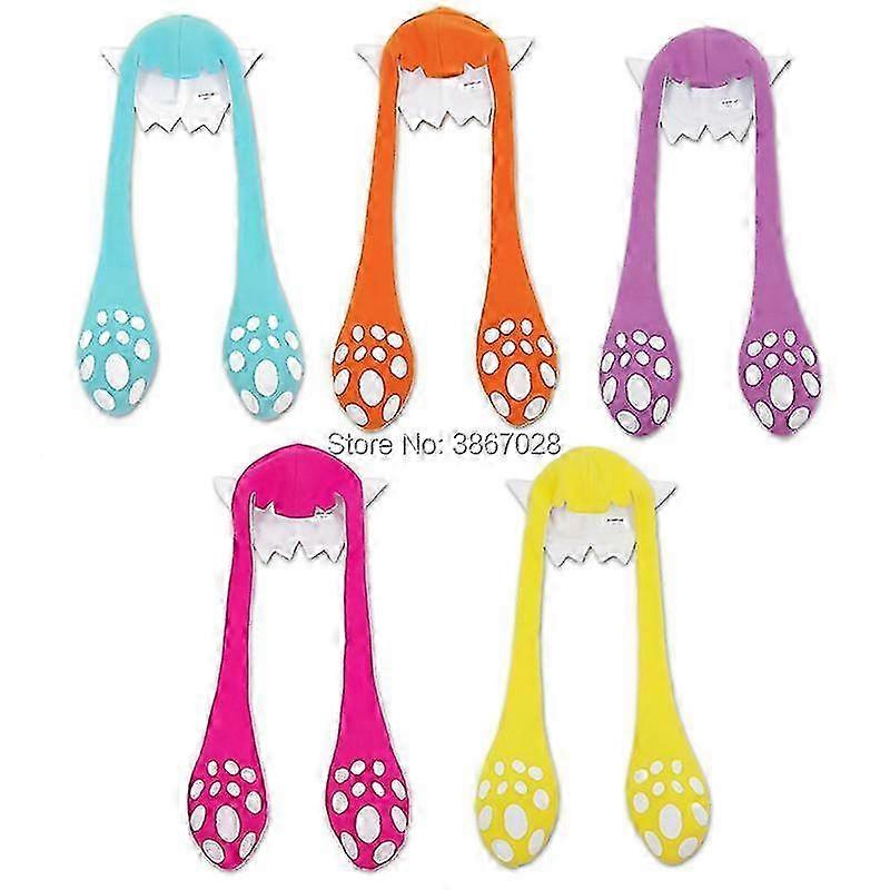 Splatoon 2 דיונון דיונון קוספליי כובע המפלגה Balaclava מצחיק קרנבל ליל כל הקדושים תחפושות אביזרים עבור ילדה מתנה