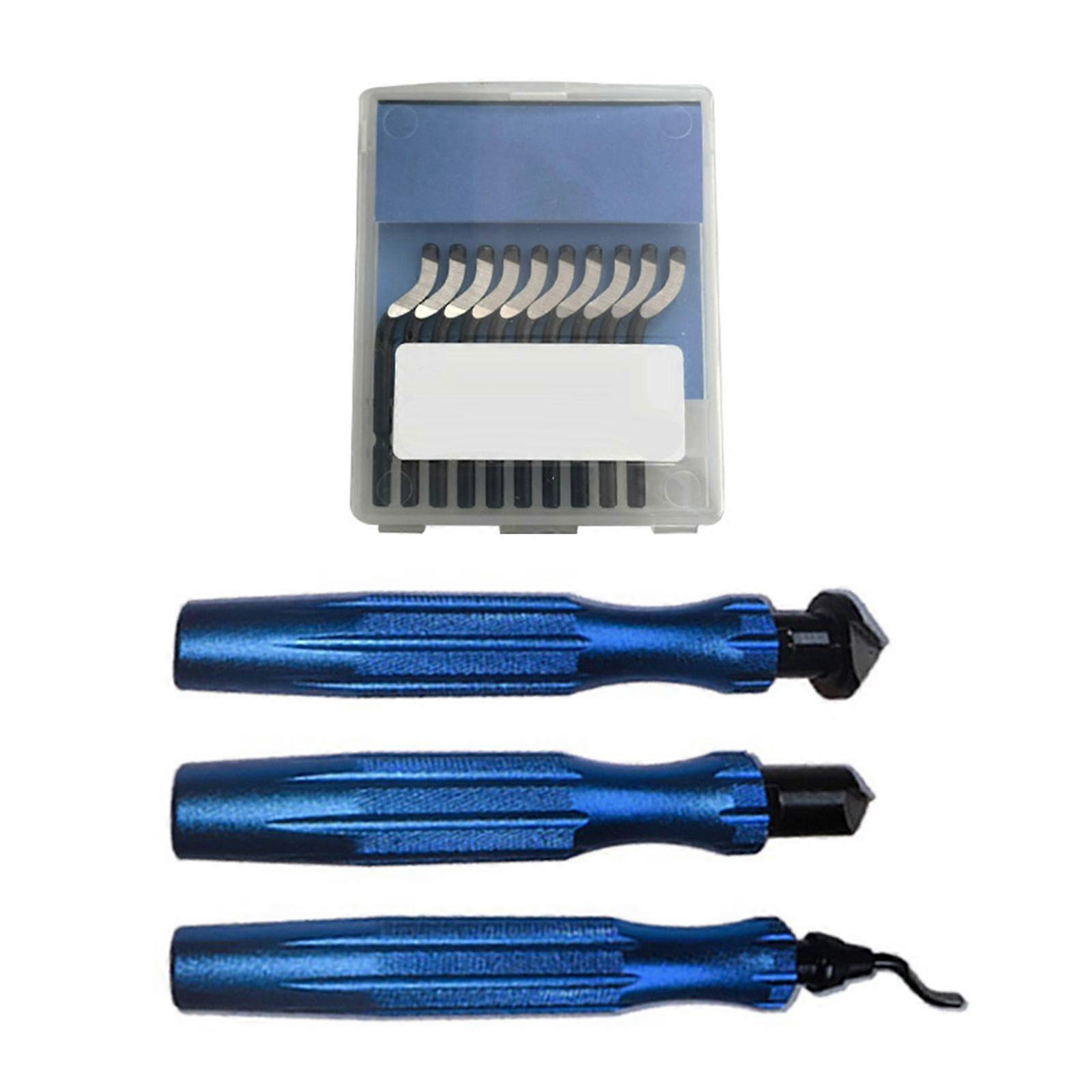 Deburring Tool Deburrer with Aluminum Handle 360 Degree Rotatable Deburring Tool 3D Printers Burr Remover Woodworking Multicolor