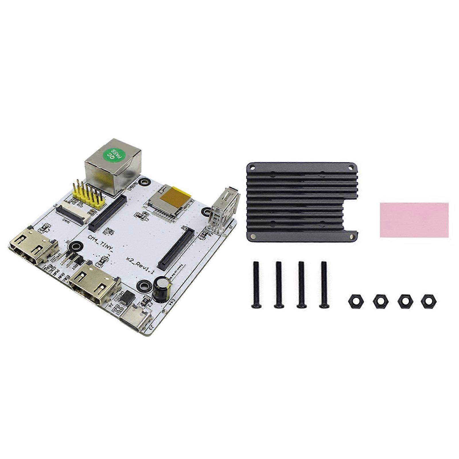 2 HDMIcompatible Output Baseboards For Compute Module 4 With Gigabit Networking and Expansion Multicolor