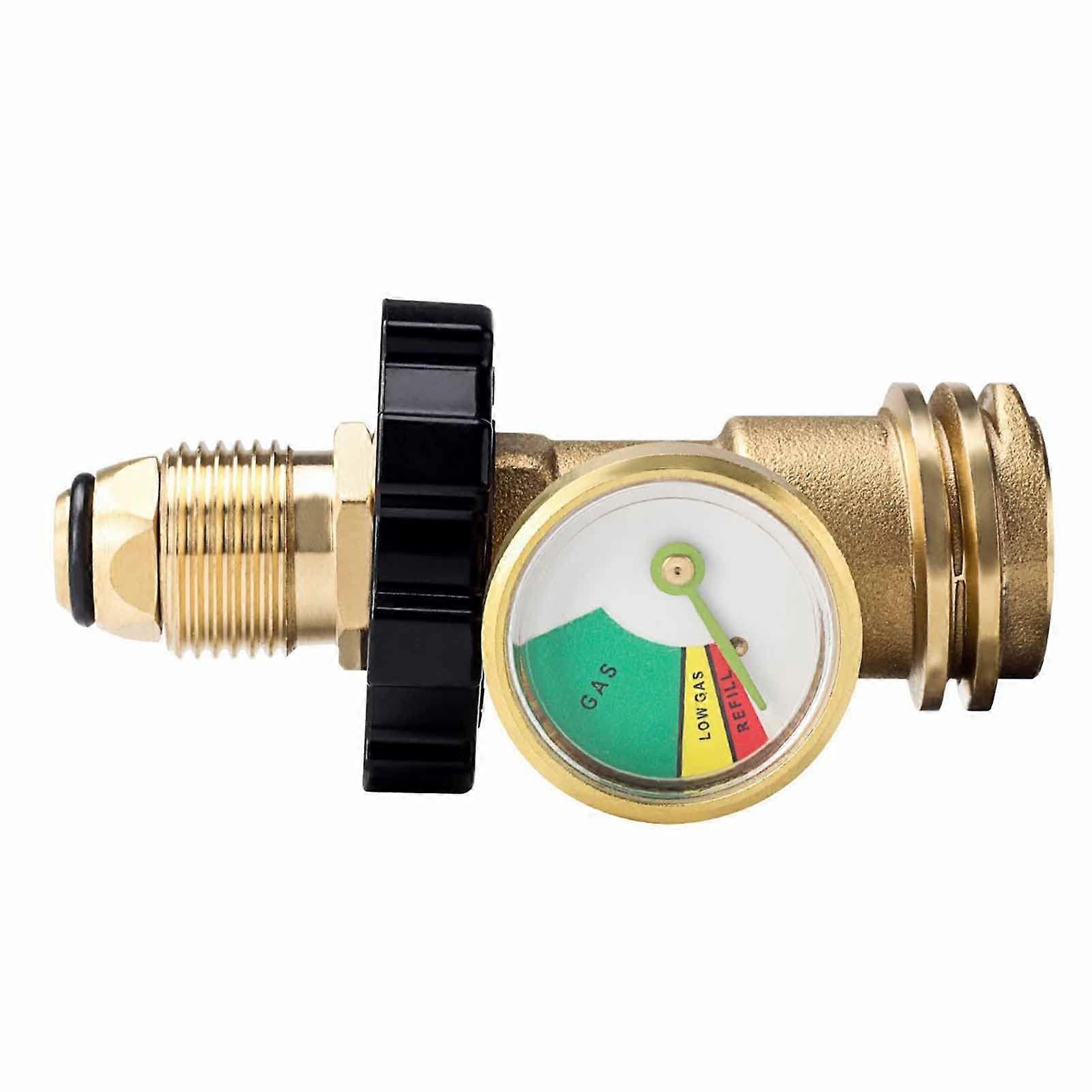 Propane Tank Adapter POL to QCC1 Converter with Gas Level Indicator and Leak Detection