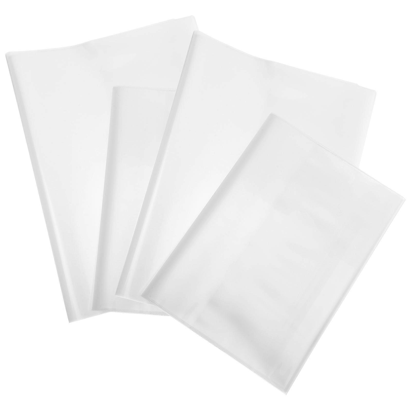 Transparent Protective Book Cover Sleeve Plastic Waterproof 40Pcs
