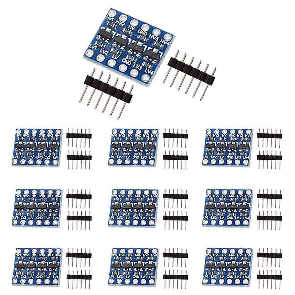10Pcs 4 Channel IIC I2C Logic Level Converter Bi-Directional Module