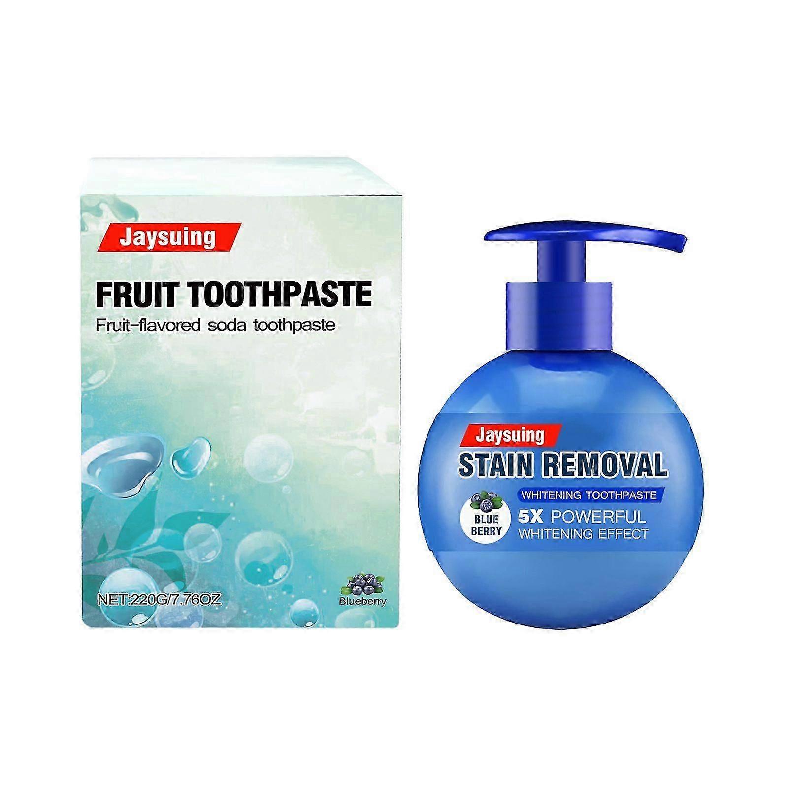 Baking Soda Press Toothpaste Passion Fruit Fresh Breath Remove Stains Mouth Cleaner Press Toothpaste