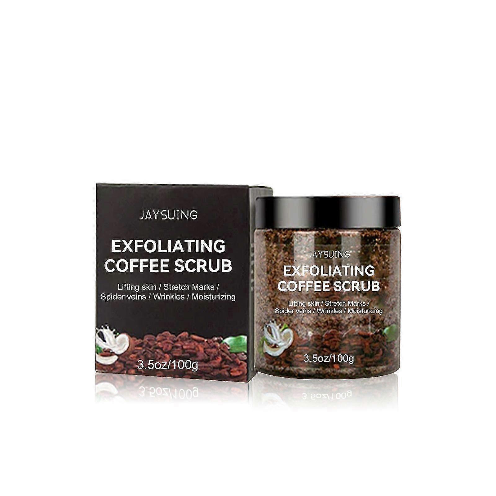 Revitalizing Coffee Scrub for Face & Body  Natural Exfoliation, Spot Lightening, Acne Mark Removal & Deep Cleansing with Coconut & Coffee Extracts  So