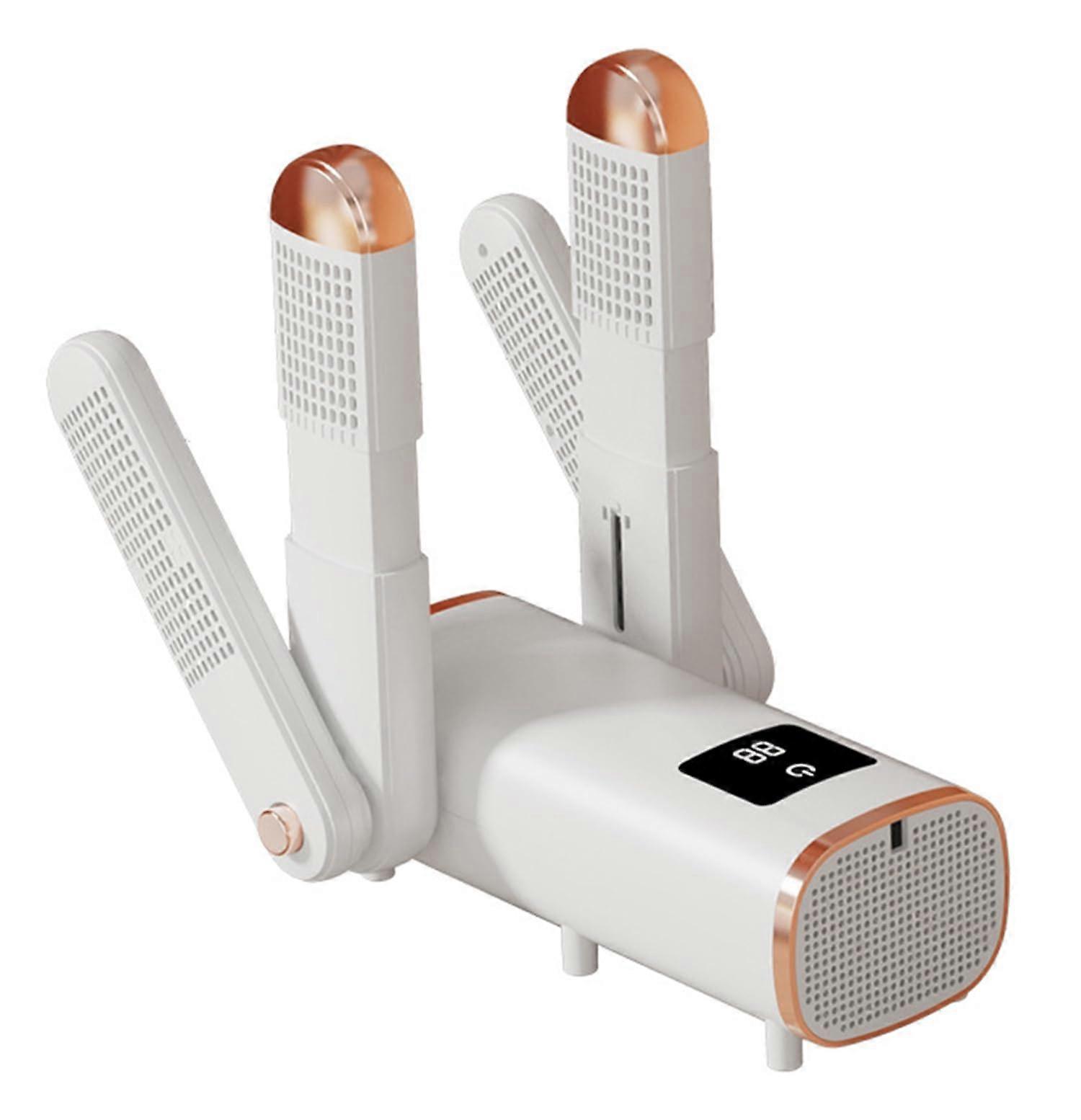 Boot and Shoe Dryer with Timer for 2 Pairs, Overheat Protection, Foldable and Extendable Vents