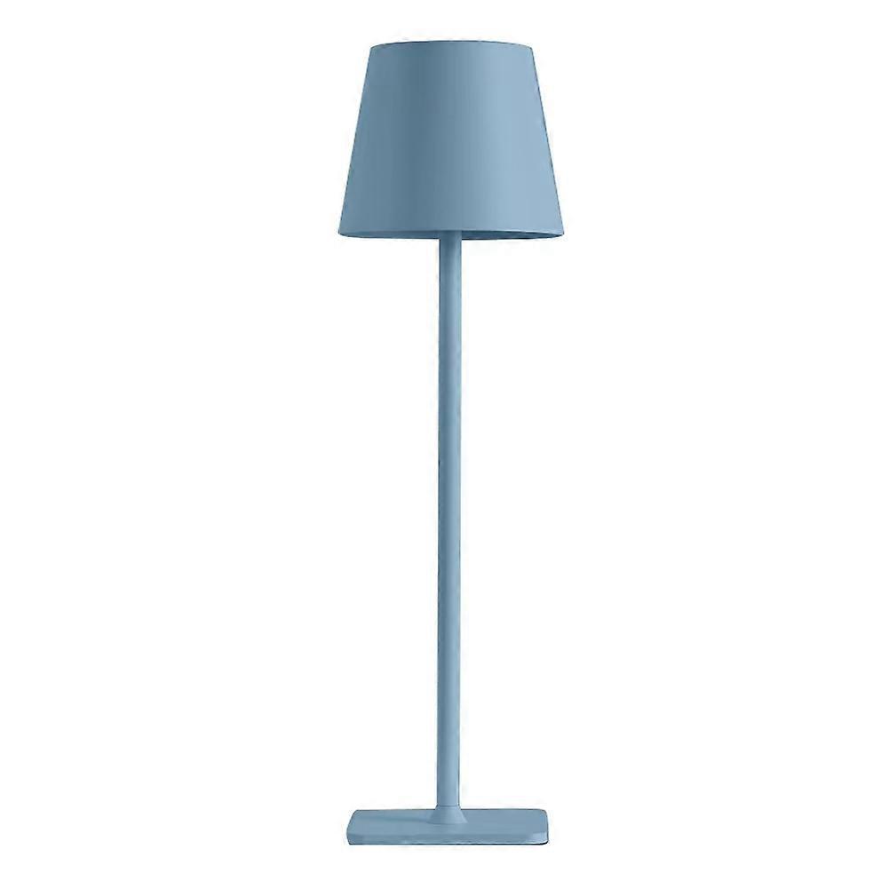 Cordless USB Rechargeable Table Lamp Blue