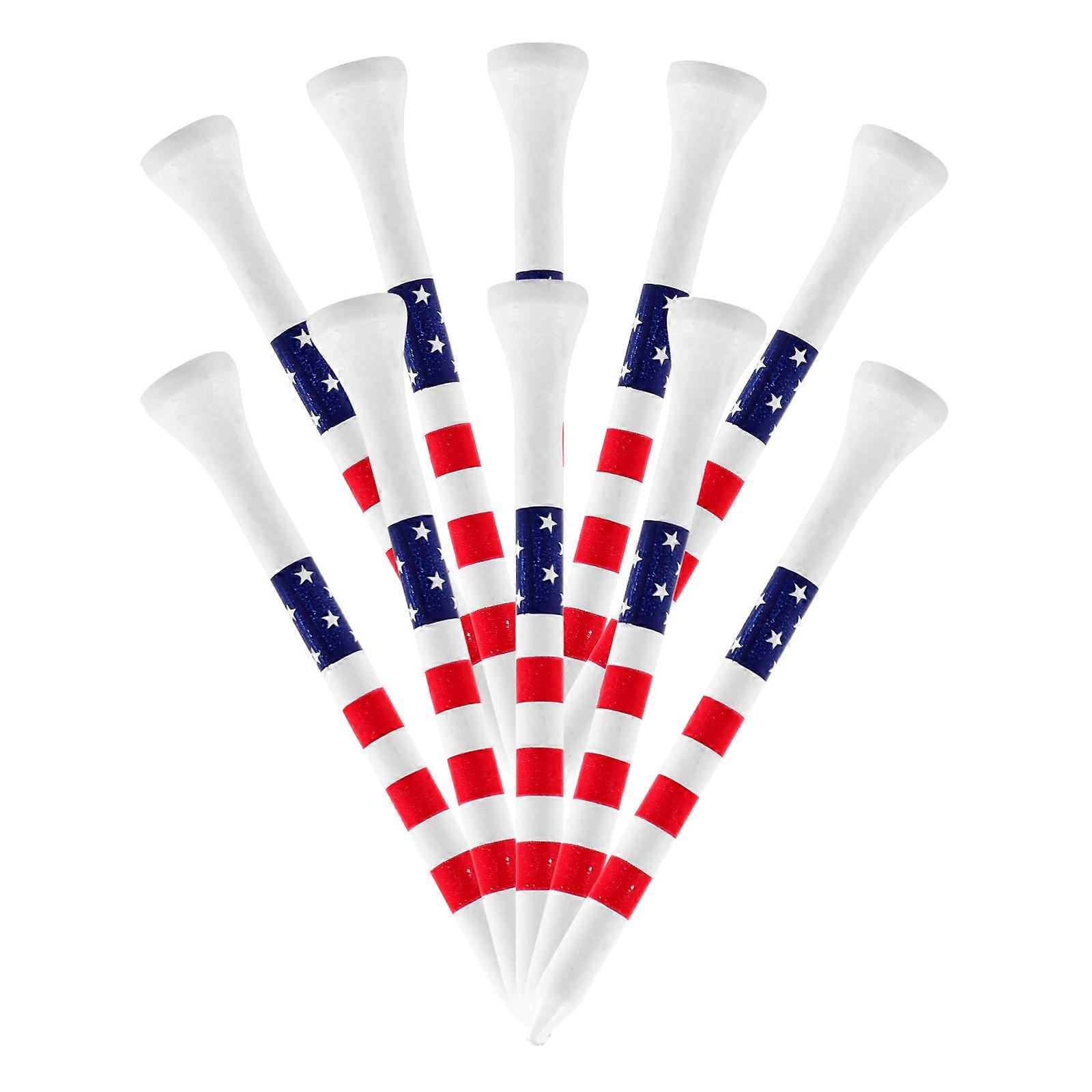 Wood Golf Tees Colored Ball Stands for Golf Training 20Pcs Pack