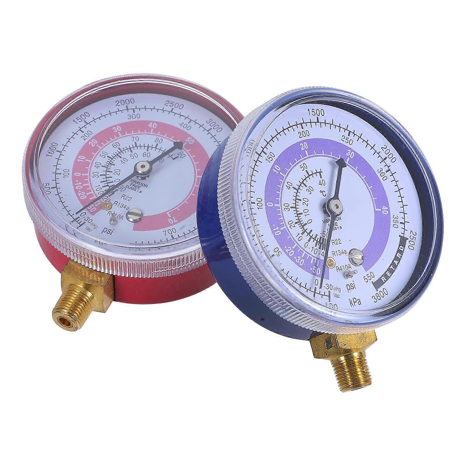 Dual Pressure Gauge Set for with 2Pcs Gauges