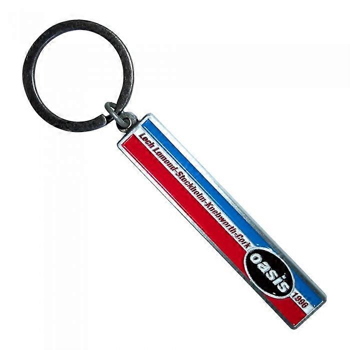 Oasis 1996 Tour Horizontal Stripe Keyring