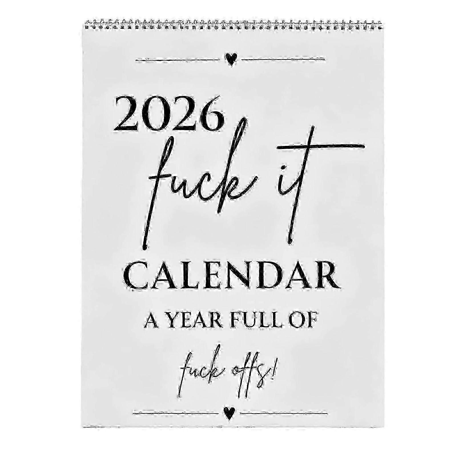 2026 calendar with uplifting themes