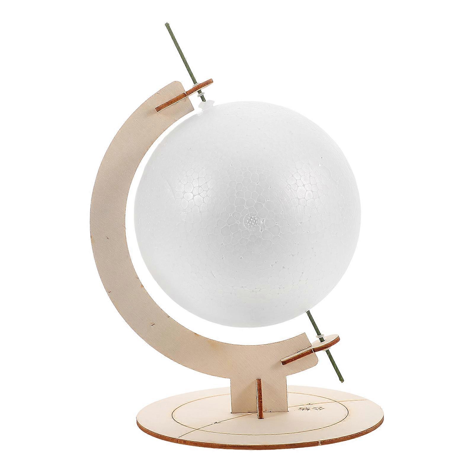 Foam Earth Globe DIY Puzzle with Stand for Kids Geography Education