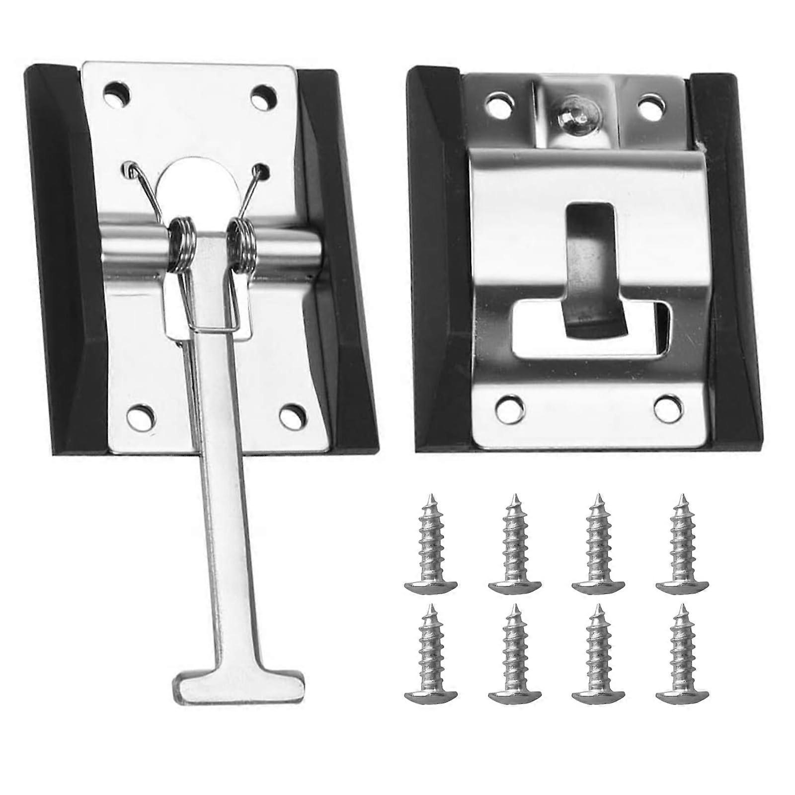RV Door Holder and Latch 304 Stainless Steel Windproof Secure Hold for Camper Trailer and Cargo