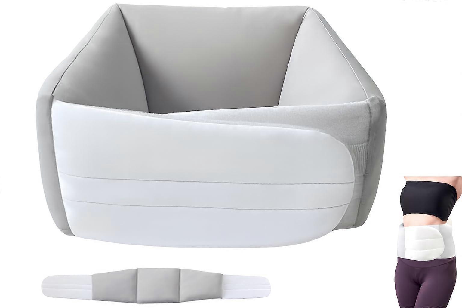 Lumbar Support Pillow with Breathable Memory Foam, Adjustable Strap, Spinal Alignment, Large