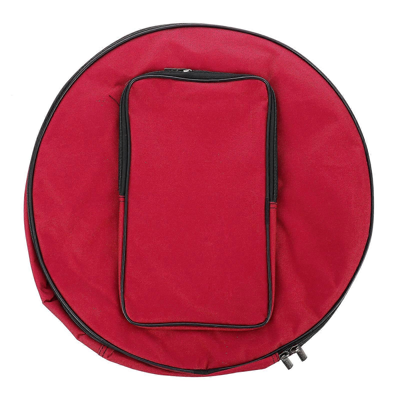 Padded Snare Bag Snare Drum Case for Protecting 3Pcs Red Drum Bags