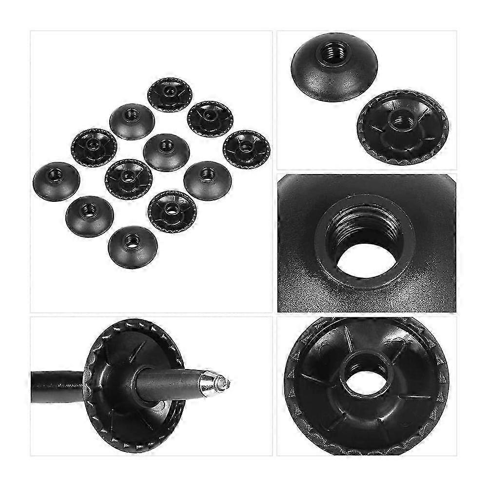 12pcs Round Hiking Walking Stick Baskets Tips, Trekking Pole Walk Stick Cane Replace Tips Accessory