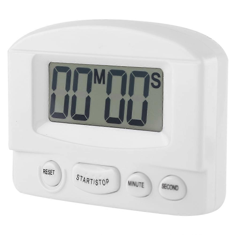 Oubit Digital Timer Portable Digital Clock Countdown Timer Large LCD Display Kitchen Use(White)