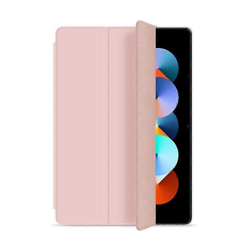 Case For Ipad 9.7" Air1/air2/2017/2018 9.7" Sandy Pink Tri-fold Stand Fully Soft